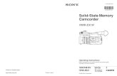 Sony EX1R Manual