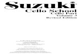 Suzuki Cello Vol.3 - Acompañamiento Al Piano