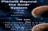 Planets Beyond the Solar System1