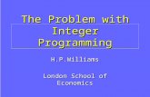 The Problem With Integer Programming
