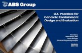 u.s. Practices for Concrete Containment Design and Evaluation