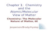 Ch01 Chemistry and the Atomic Molecular View of Matter