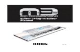 KORG M3 Editor Manual