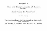 Mass and Energy Analysis of Control Volumes