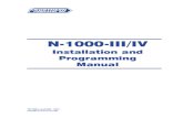 N 1000 IV Panel Manual
