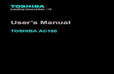 TOSHIBA AC-100 USER GUIDE