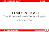 HTML5 CSS3 and the Future