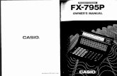 Manual Casio FX795P