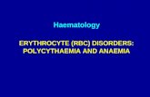 ERYTHROCYTE (RBC) DISORDERS: POLYCYTHAEMIA AND ANAEMIA Haematology.