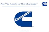 Www.cummins.com 0 Are You Ready for the Challenge?