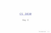 CS 3830 Day 4 Introduction 1-1. Announcements  No office hour 12pm-1pm today only  Quiz on Friday  Program 1 due on Friday (put in DropBox on S drive)