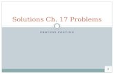 PROCESS COSTING Solutions Ch. 17 Problems Pr. 17-30—Simple weighted average EUs = C&T + EI*%