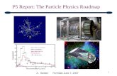 P5 Report: The Particle Physics Roadmap 1 A. Seiden Fermilab June 7, 2007.