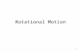 1 Rotational Motion. Circular Motion An object moving in a circle at a constant speed is accelerated Centripetal acceleration depends upon the object’s.