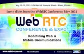 PKE Consulting 20151 Some slides from the WebRTC Conference May 2015.