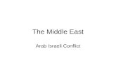 The Middle East Arab Israeli Conflict I. Background A. Palestinians are Arabs B. Palestinians/Arabs are mostly Muslim.