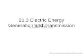 21.3 Electric Energy Generation and Transmission .