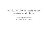 NA61/NA49 virtualisation: status and plans Dag Toppe Larsen CERN 08.10.2012.