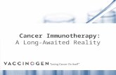 Cancer Immunotherapy: A Long-Awaited Reality. 2 3.