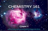 CHEMISTRY 161 Chapter 5 .