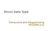 Struct Data Type Computers and Programming (01204111)