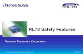 Renesas Electronics Corporation 00000-A © 2011 Renesas Electronics Corporation. All rights reserved. RL78 Safety Features.