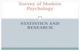 STATISTICS AND RESEARCH Survey of Modern Psychology.