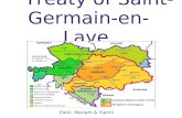 Treaty of Saint- Germain-en-Laye Eleni, Mariam & Yianni.