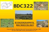 BIOGEOGRAPHY& MACROECOLOGY BDC322 Frans M Weitz, Biodiversity and Conservation Biology, UWC Tel: 021 959 2284. Email: fweitz@uwc.ac.za.