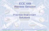 George Mason University ECE 448 – FPGA and ASIC Design with VHDL Practice final exam Solutions ECE 448 Review Session.