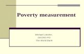 Poverty measurement Michael Lokshin, DECRG-PO The World Bank.