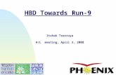 1 HBD Towards Run-9 Itzhak Tserruya H/L meeting, April 3, 2008 April 3, 2008.