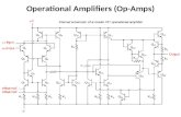 Operational Amplifiers (Op-Amps). Operational Amplifier (Op-Amp) Not a discrete device (resistor, cap, ind, diode, transistor etc.) IC ! 2-input terminals.