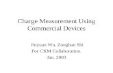 Charge Measurement Using Commercial Devices Jinyuan Wu, Zonghan Shi For CKM Collaboration. Jan. 2003.