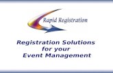 Registration Solutions for your Event Management.