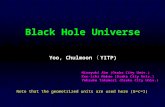 Black Hole Universe Yoo, Chulmoon （ YITP) Hiroyuki Abe (Osaka City Univ.) Ken-ichi Nakao (Osaka City Univ.) Yohsuke Takamori (Osaka City Univ.) Note that.