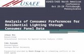Analysis of Consumer Preferences for Residential Lighting through Consumer Panel Data Jihoon Min Research Scholar International Institute for Applied Systems.