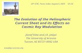 The Evolution of the Heliospheric Current Sheet and its Effects on Cosmic Ray Modulation József Kóta and J.R. Jokipii The University of Arizona Tucson,