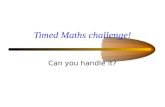 Timed Maths challenge! Can you handle it?. What is the answer? 3x3.