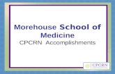 Morehouse School of Medicine CPCRN Accomplishments.
