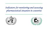 Indicators for monitoring and assessing pharmaceutical situation in countries.