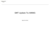 3 rd Party Registration & Account Management SMT Update To AMWG March 24, 2014.