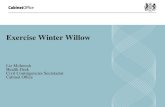 Exercise Winter Willow Liz McIntosh Health Desk Civil Contingencies Secretariat Cabinet Office.