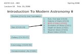 ASTR 113 – 003 Spring 2006 Lecture 04 Feb. 15, 2006 Review (Ch4-5): the Foundation Galaxy (Ch 25-27) Cosmology (Ch28-39) Introduction To Modern Astronomy.