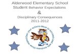 Alderwood Elementary School Student Behavior Expectations & Disciplinary Consequences 2011-2012.