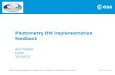 PhotDM implementation feedback | Jesus Salgado | ESAC | 18 October 2011 | IVOA interop @ Pune 2011 | Pag. 1 Photometry DM implementation feedback Jesus.