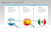 FLAG ICONS – 56 COUNTRIES ARGENTINA Example text. Go ahead an replace it with your own text. example text SPAIN Example text. Go ahead an replace it with.