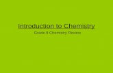 Introduction to Chemistry Grade 9 Chemistry Review.
