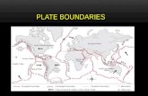 PLATE BOUNDARIES. THE PLATES OF THE EARTH The Earth’s crust is made up of plates. The plates move in specific directions. The three directions that the.