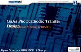 GaAs Photocathode: Transfer Design Collaboration Meeting 6/10/2010.